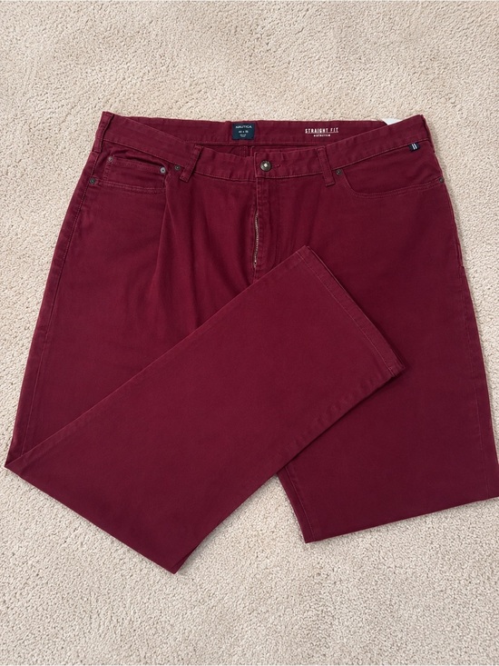 Nautica Other - Nautica Men's Straight Fit Chinos in Burgundy